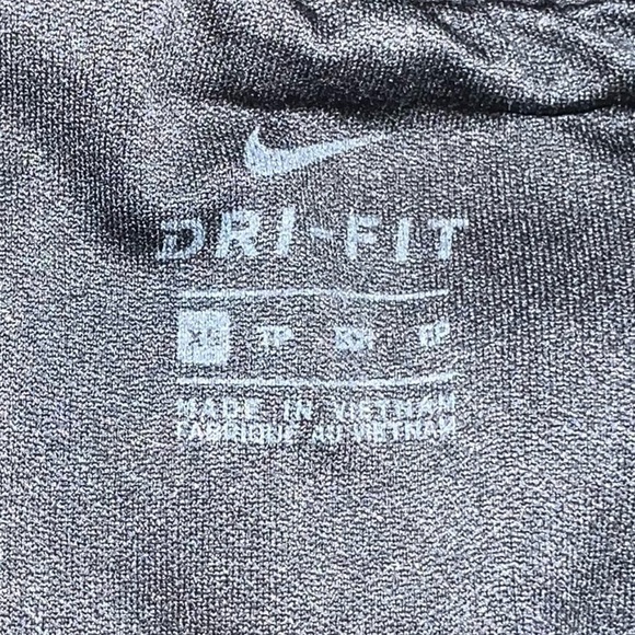 Nike Dri Fit Running Shorts Black Gray White Elastic Drawstring Waist Size XS - Picture 6 of 8